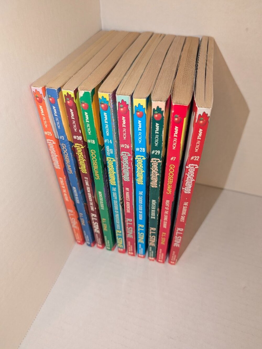 Lot of 10 Vtg 1990's Goosebumps Books R.L Stine Scholastic PB Chapter